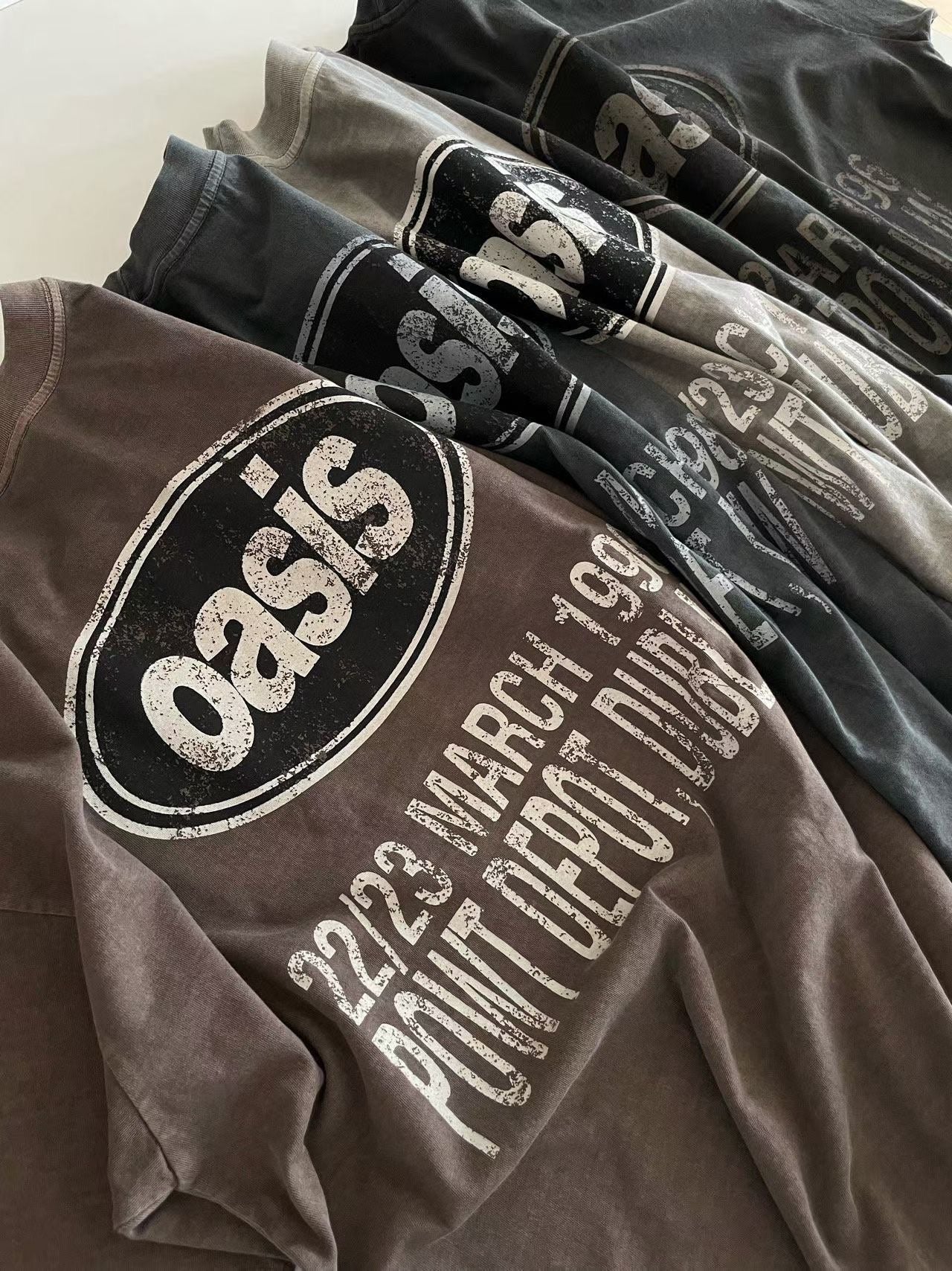 復古做舊感unisex Tee