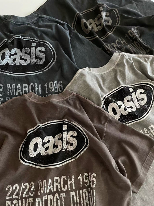 復古做舊感unisex Tee