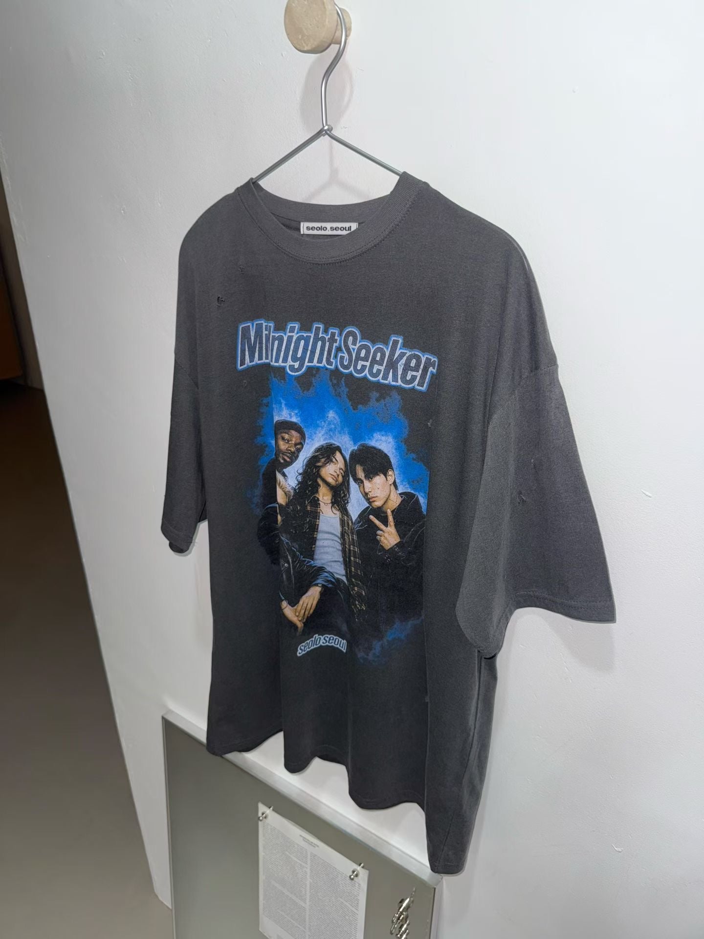 復古破洞寬鬆Tee