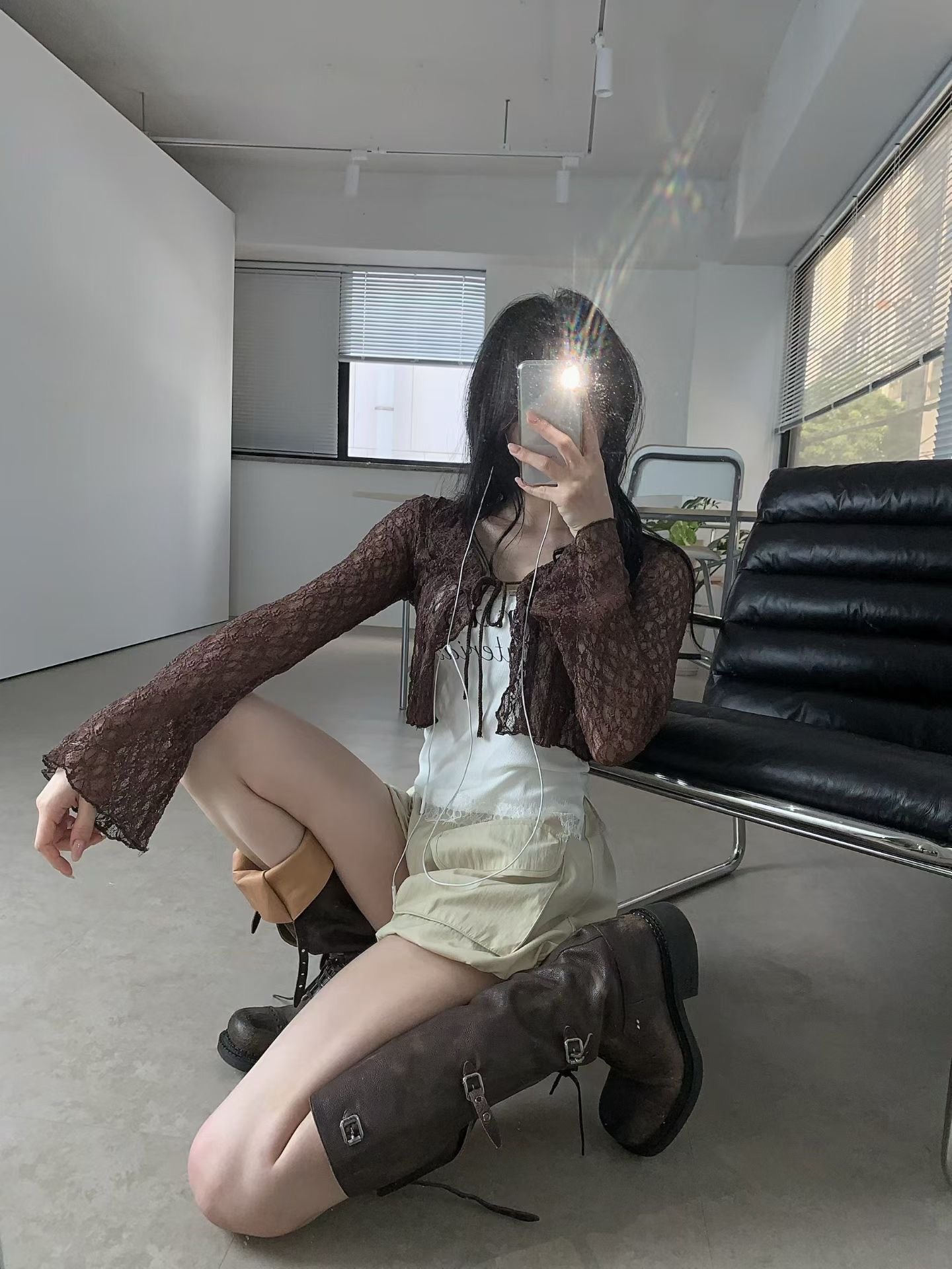 透膚蕾絲外套