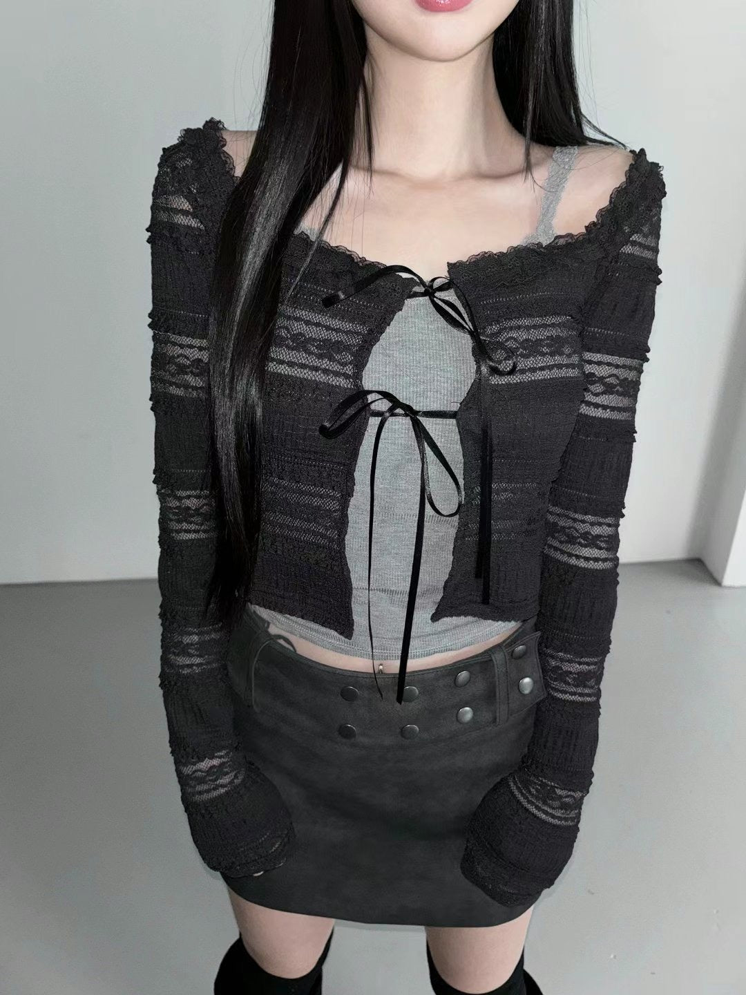 透膚蕾絲外套