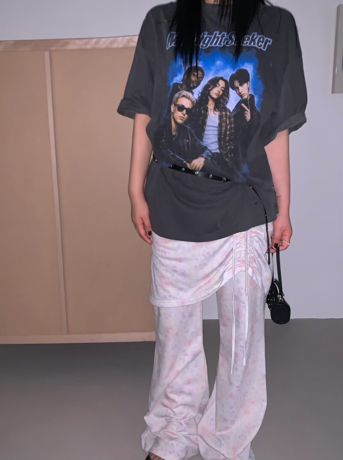 復古破洞寬鬆Tee