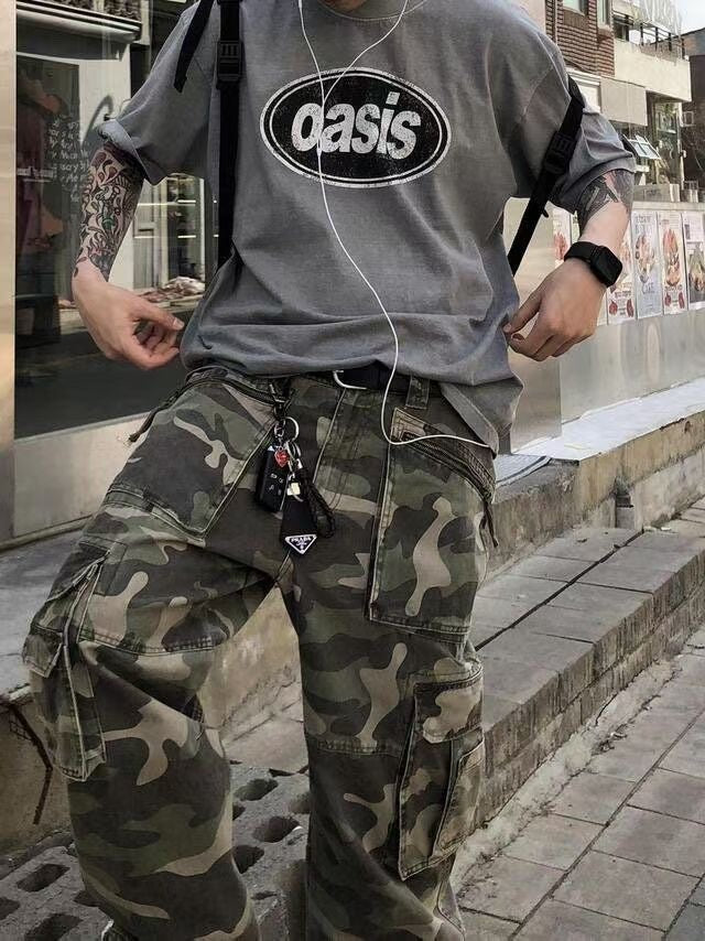 復古做舊感unisex Tee