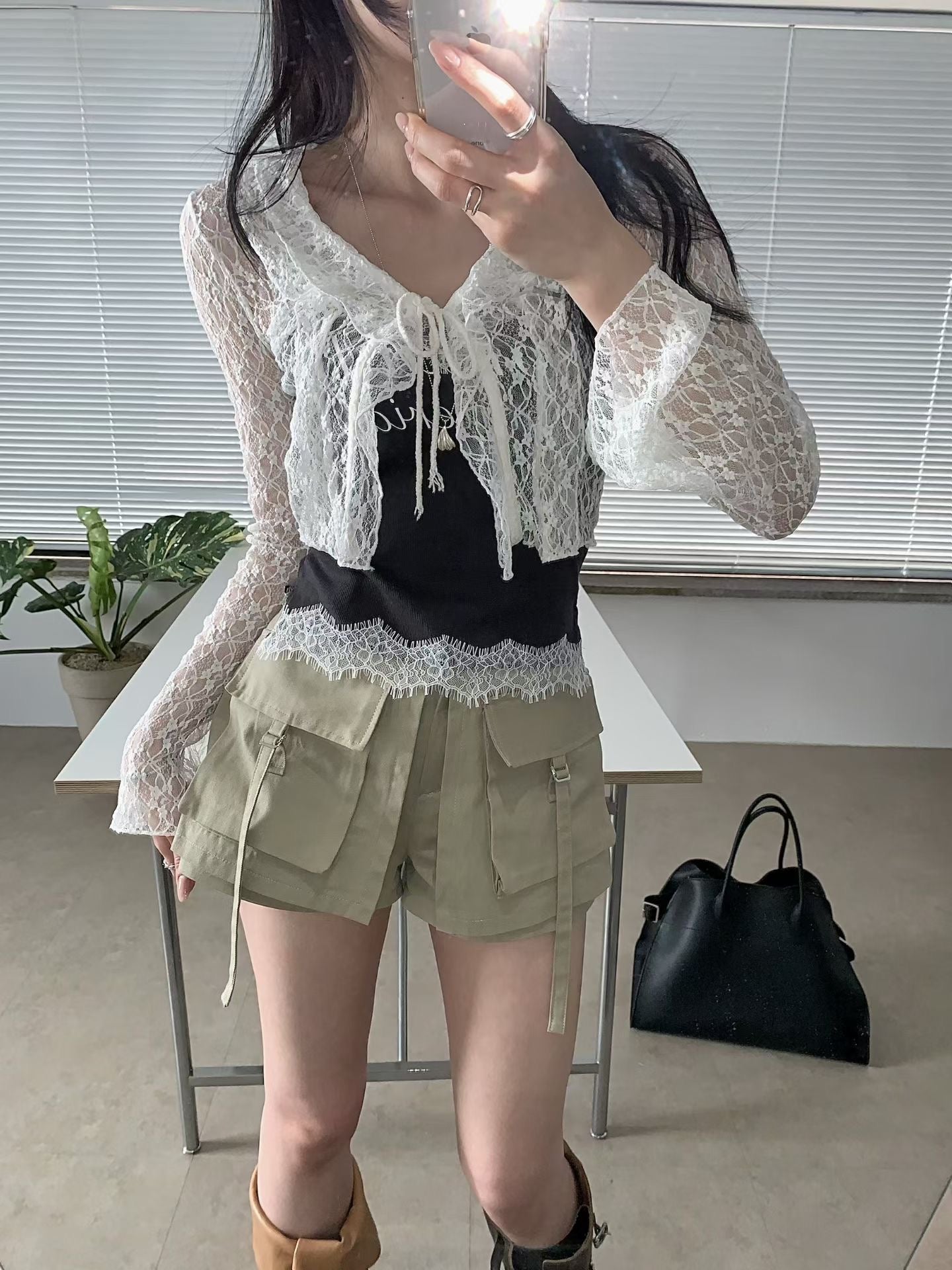 透膚蕾絲外套