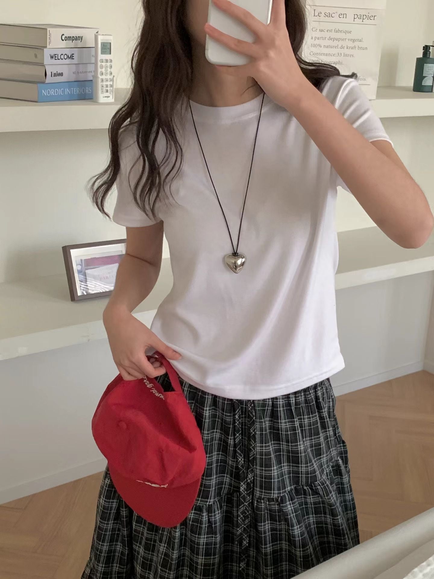 圓領純色短袖Tee