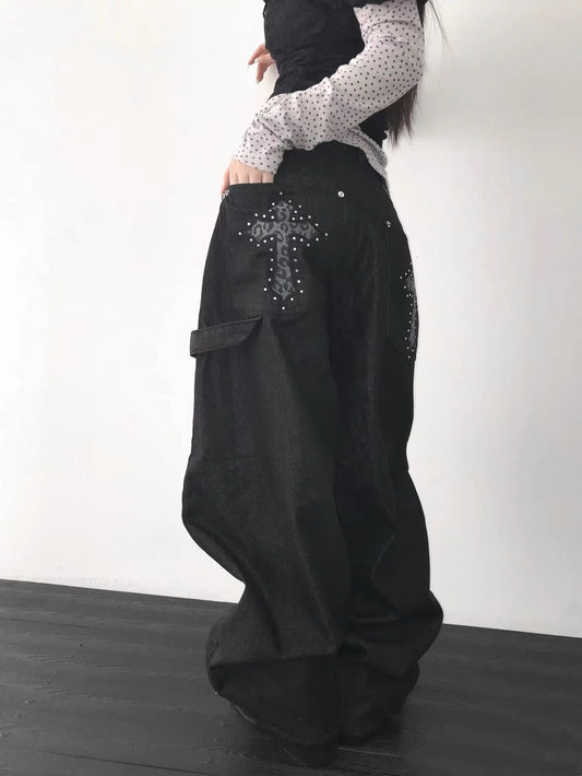 豹紋十字架簾刀褲