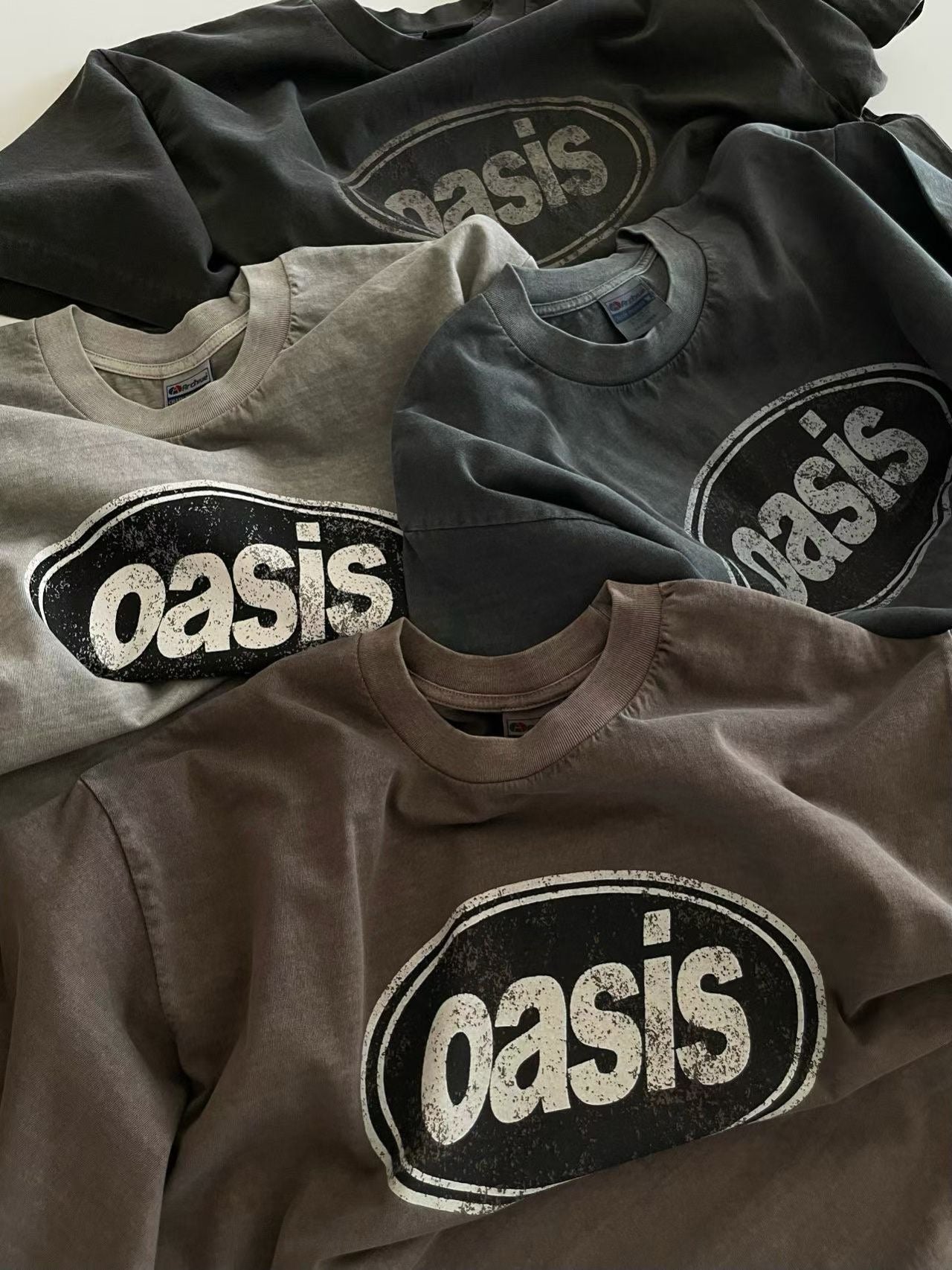 復古做舊感unisex Tee