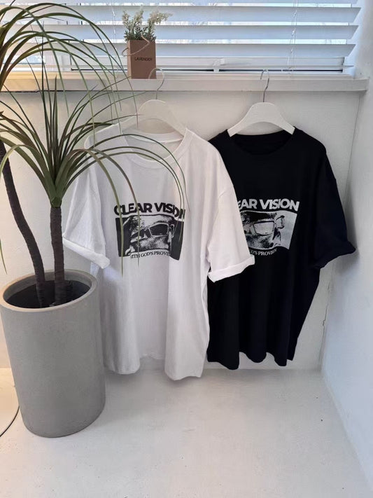 Oversize 印花短袖