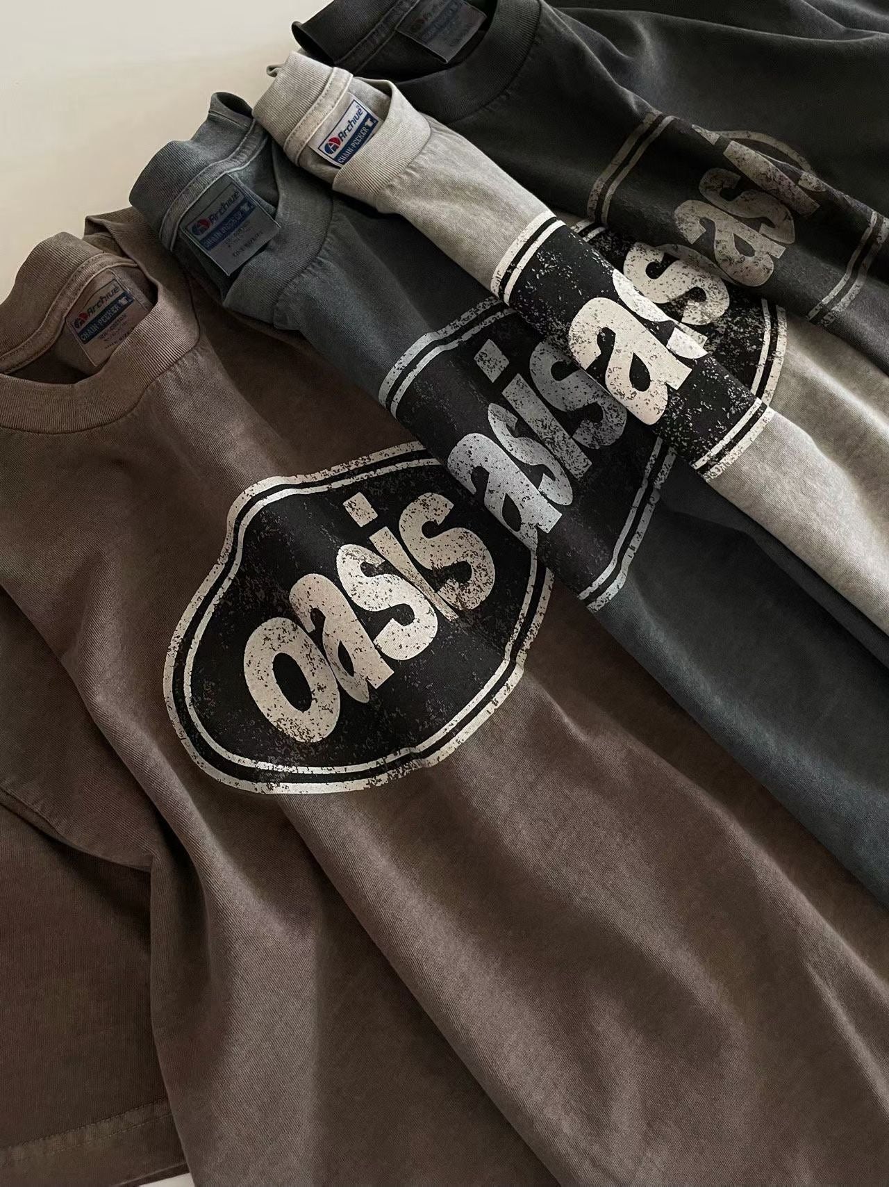 復古做舊感unisex Tee