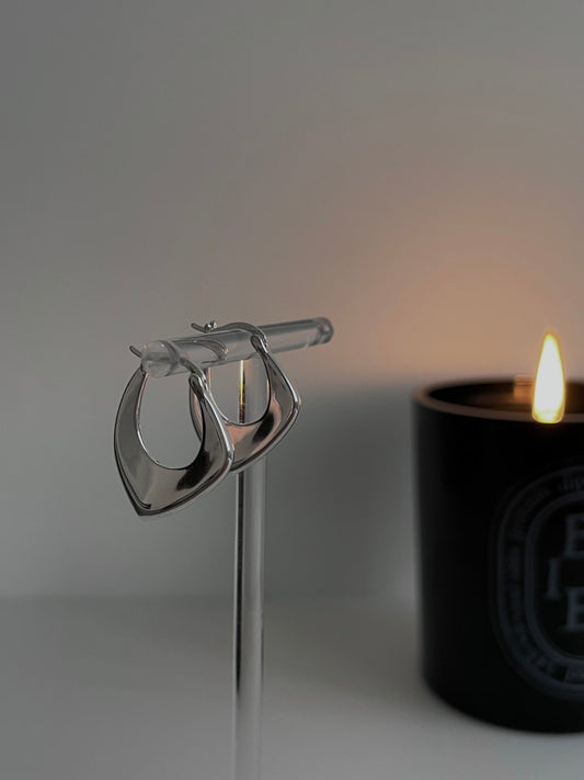 不規則幾何耳環